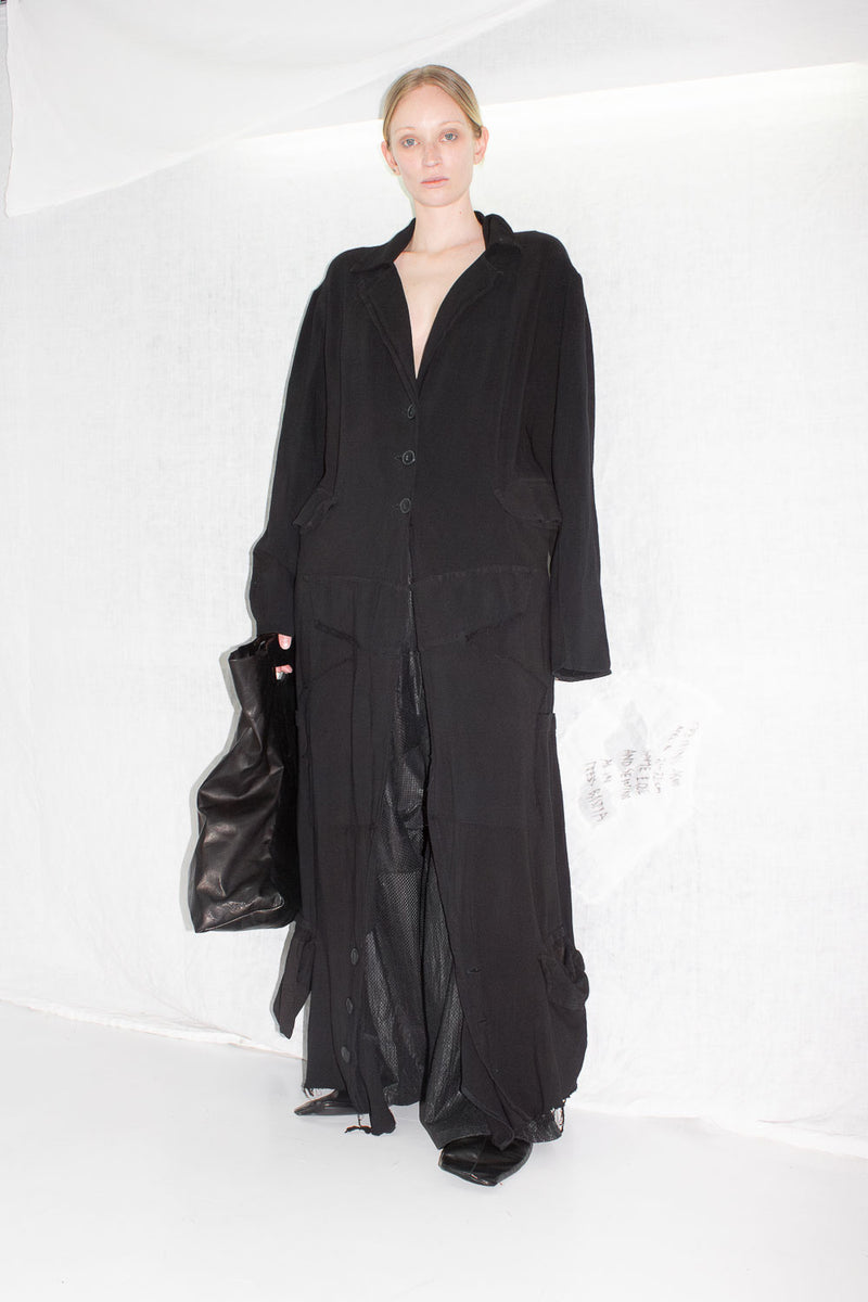 Deconstructed Linen Coat
