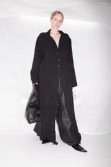 Deconstructed Linen Coat