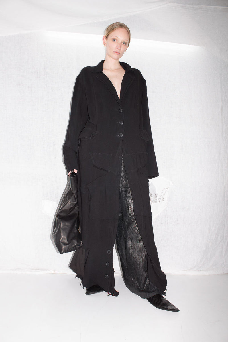 Deconstructed Linen Coat