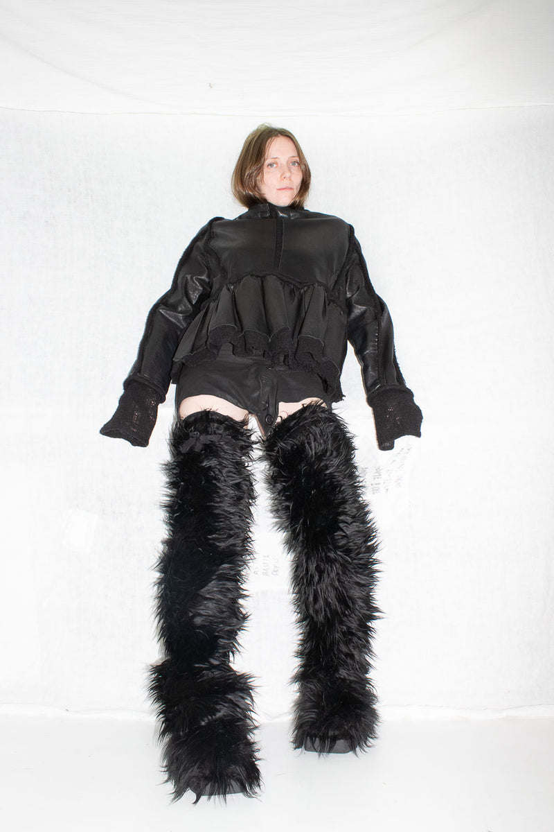 Lambskin Peplum Jacket