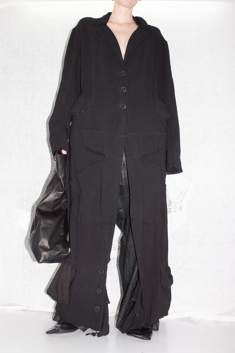 Deconstructed Linen Coat