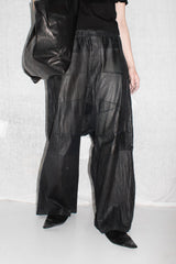 Perforated Leather Trousers