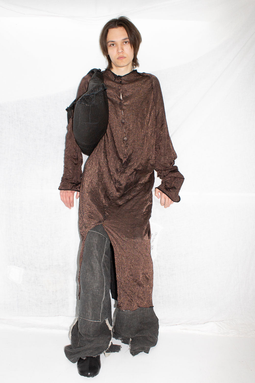 Triangular Leather Bag - NELLY JOHANSSON