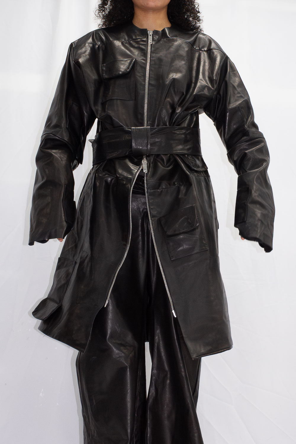 Leather Coat - NELLY JOHANSSON