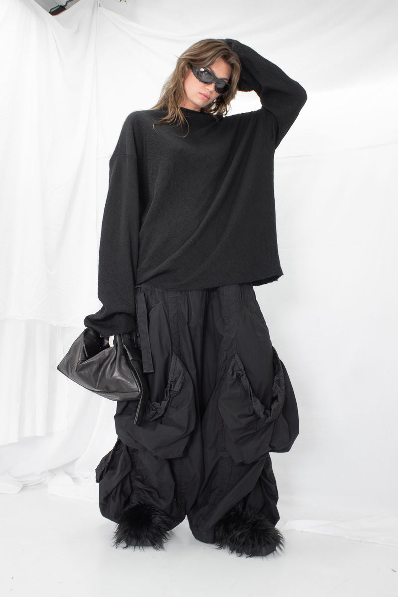 Textured Merino Wool Knit Sweater