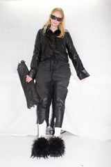 Sculptural Leather Jacket