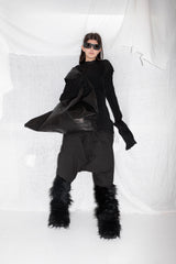 Pleated Long Sleeve Top