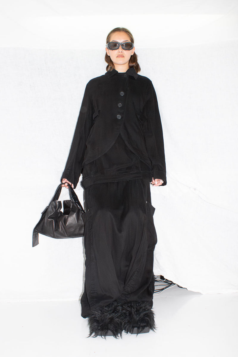 Rounded Lyocell Jacket