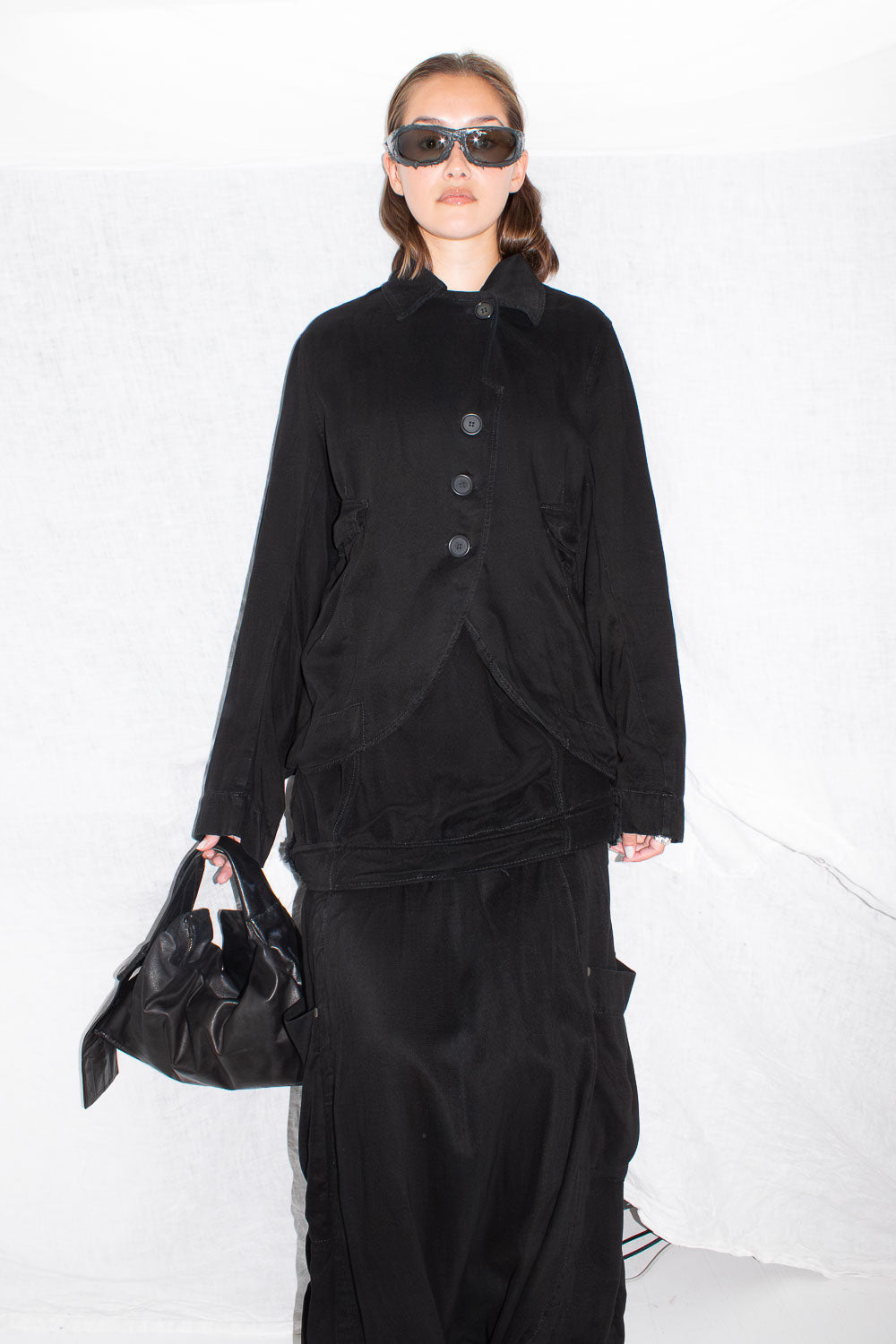 Rounded Lyocell Jacket - NELLY JOHANSSON