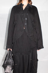 Rounded Lyocell Jacket