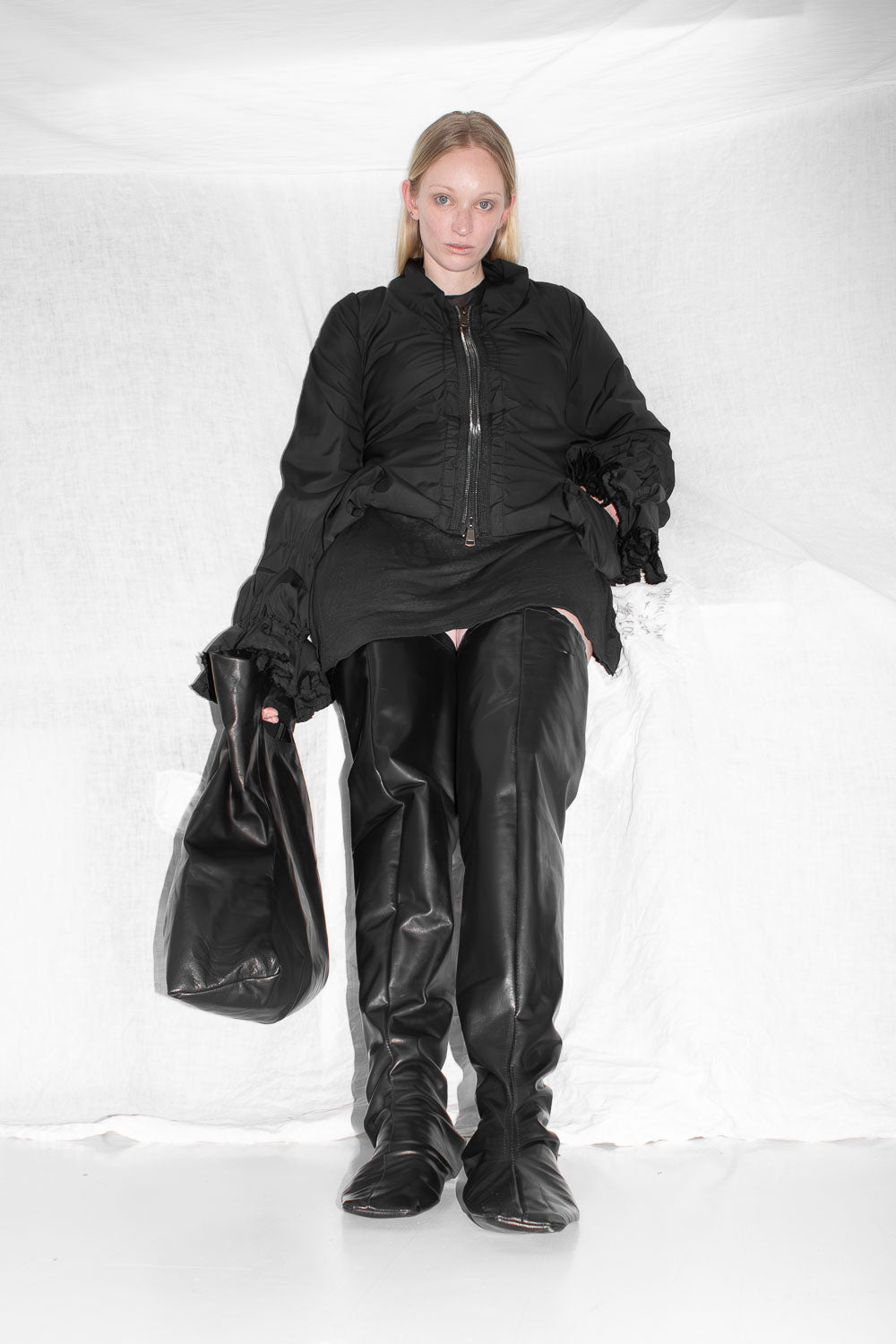 Ruched Bomber Jacket - NELLY JOHANSSON