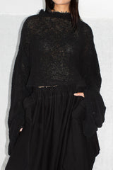 Mesh Knit Long Sleeve Sweater