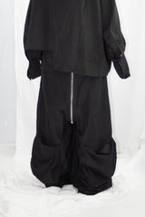 Pantalon cargo taille haute