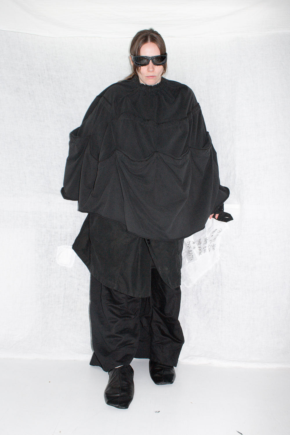 Draped Cape Sweater - NELLY JOHANSSON
