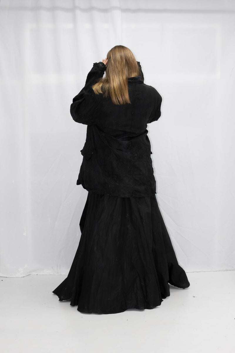 Hand-Painted Maxi Skirt