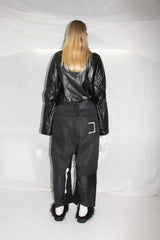 Sculptural Leather Jacket