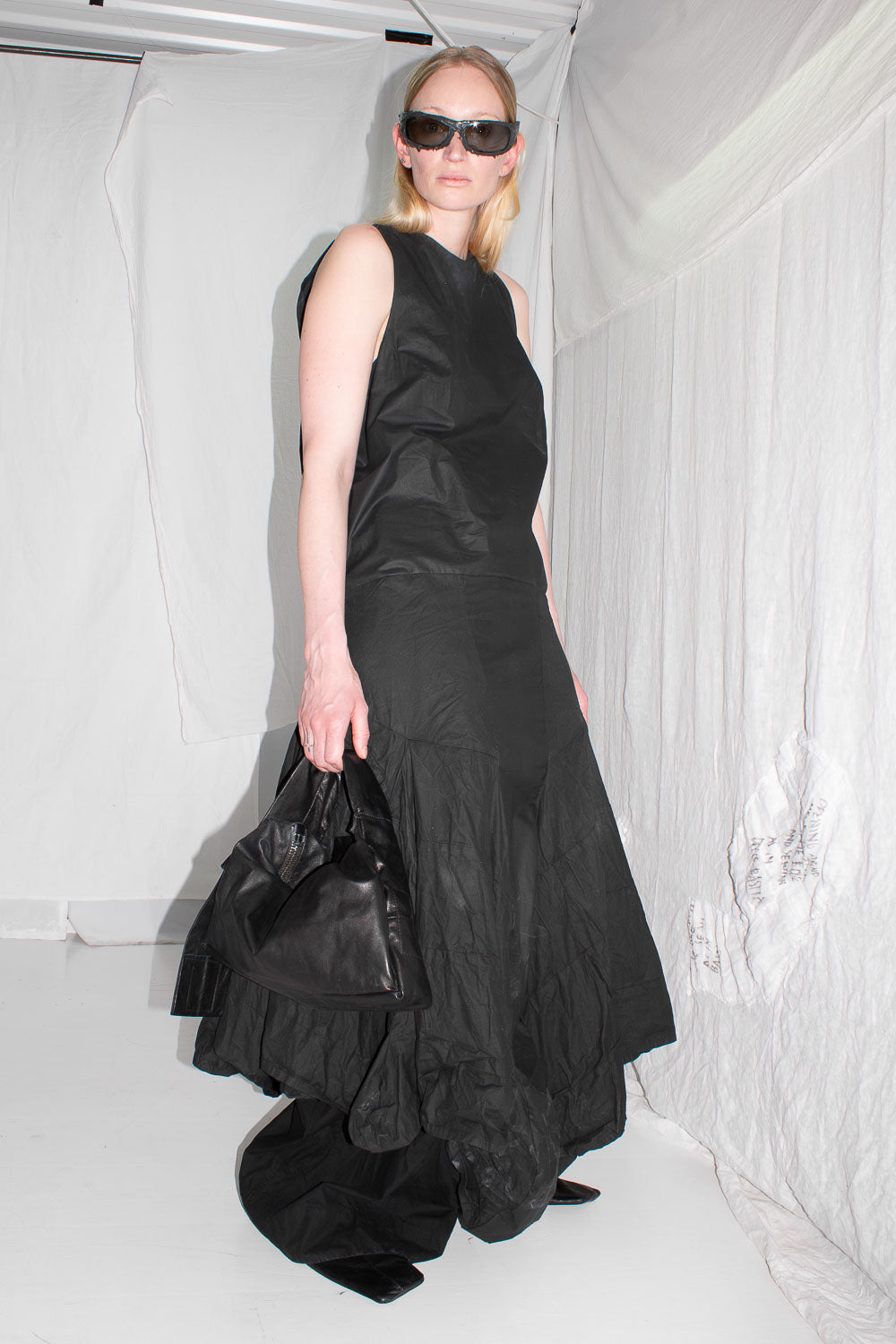 Draped Silk Dress - NELLY JOHANSSON