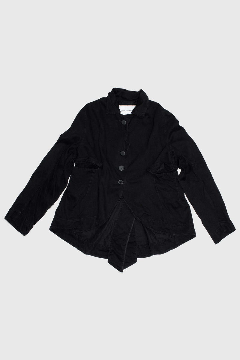 Rounded Lyocell Jacket