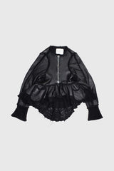 Lambskin Peplum Jacket