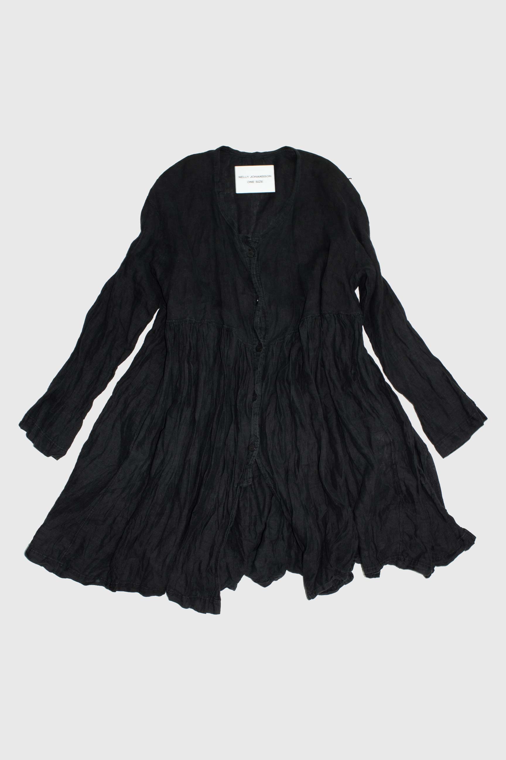 Long sleeve Linen Dress - NELLY JOHANSSON