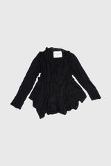 Draped Wool Knit Sweater