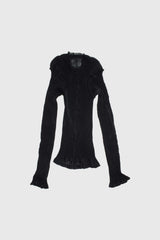 Pleated Long Sleeve Top