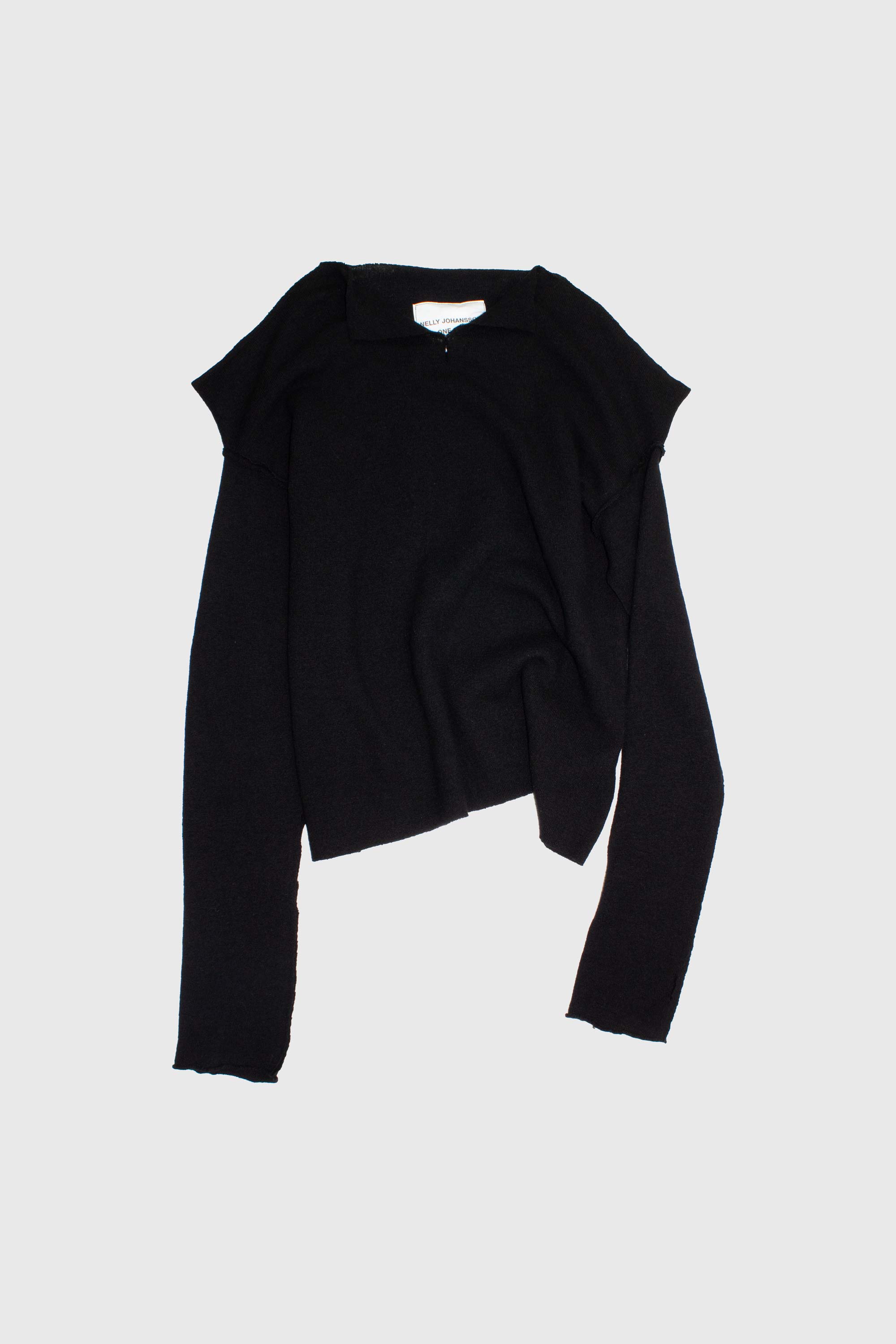 Triangular Merino Wool Knit Sweater - NELLY JOHANSSON