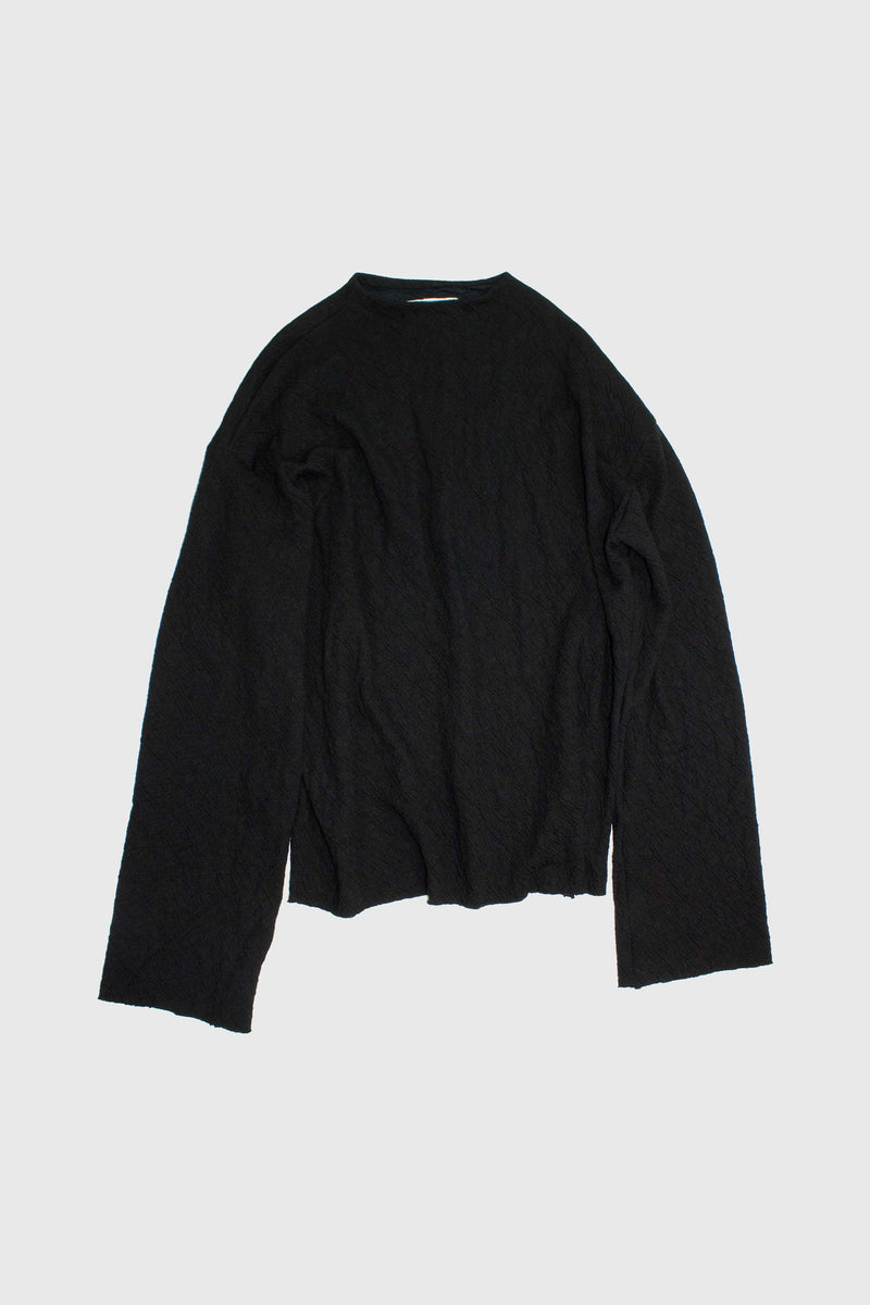 Textured Merino Wool Knit Sweater