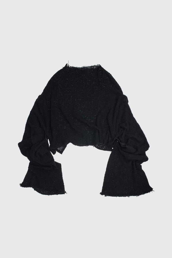 Mesh Knit Long Sleeve Sweater