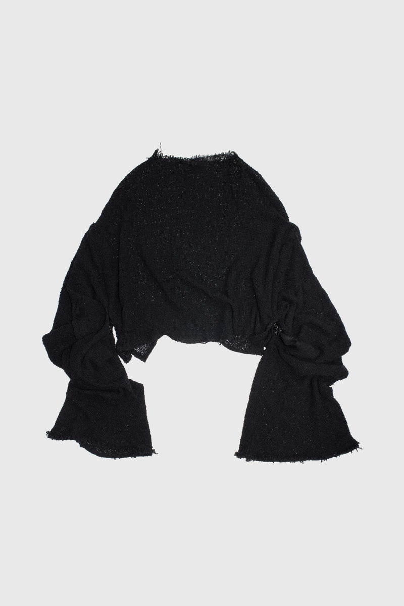 Mesh Knit Long Sleeve Sweater