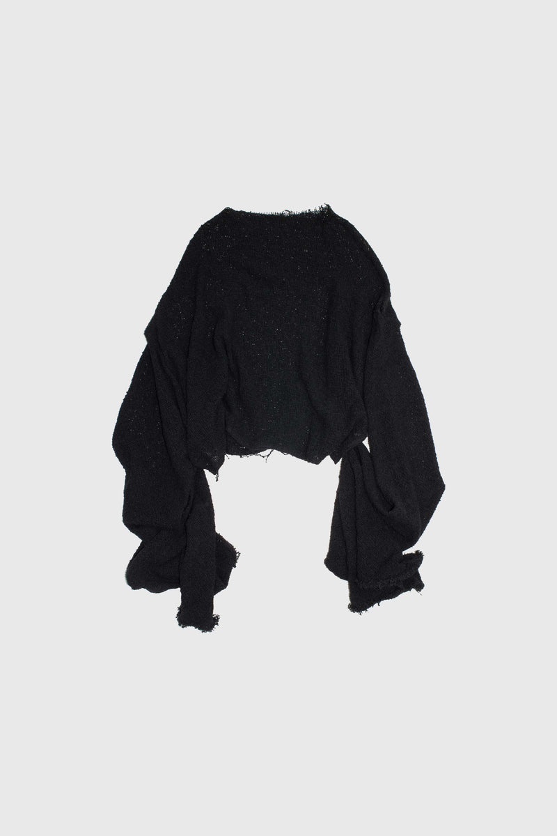 Mesh Knit Long Sleeve Sweater