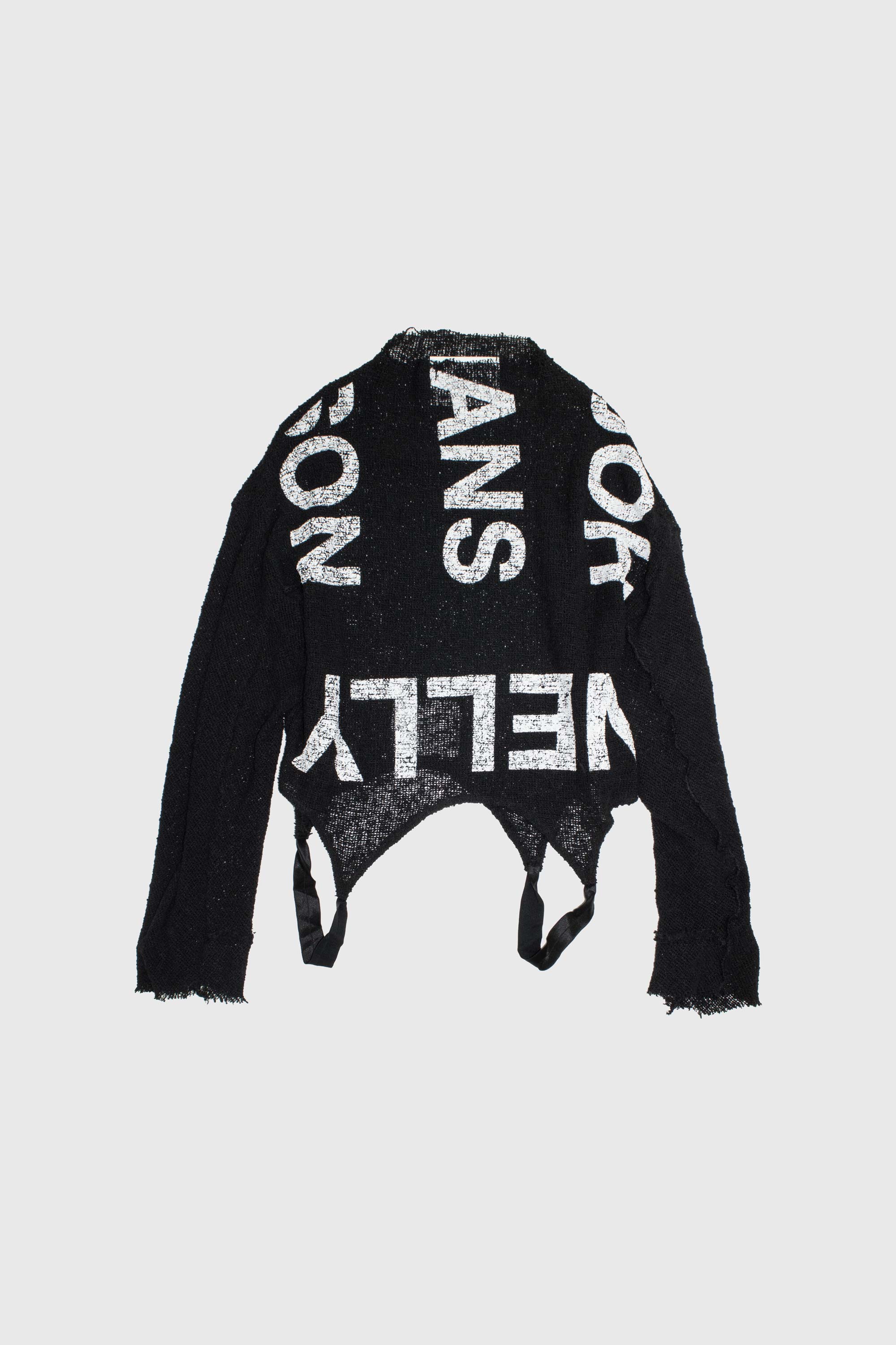 Printed Mesh Knit Sweater - NELLY JOHANSSON