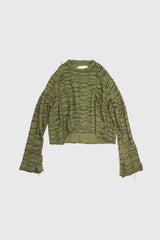 Striped Merino Wool Knit Sweater