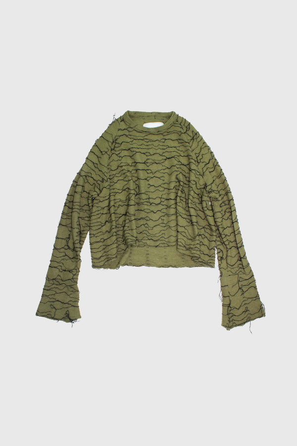 Striped Merino Wool Knit Sweater