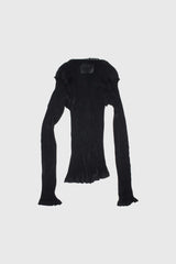 Pleated Long Sleeve Top