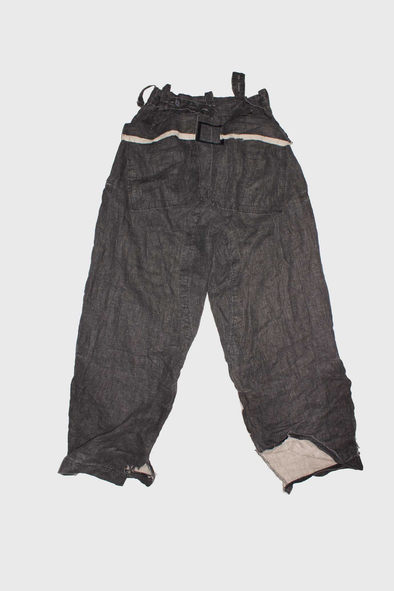 Patched Linen Trousers - NELLY JOHANSSON