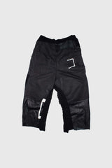 Paneled Leather Jeans