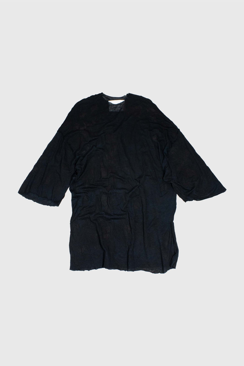 Hand-painted linen T-shirt